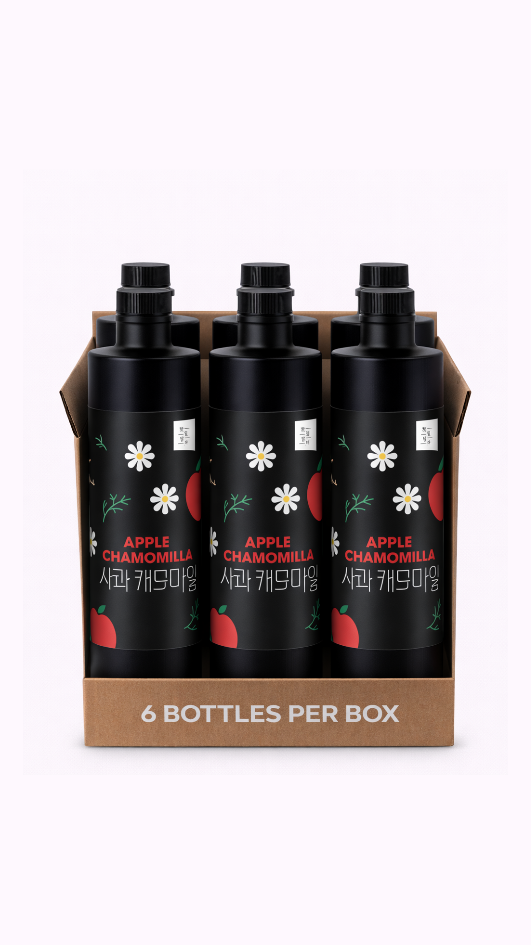 [Sweetcup] Apple Chamomile Beverage Concentrate | 1.2kg (42.3 oz) – Wholesale Case of 6 (Case-Only) | Real Premium Tea Base for Tea Beverages, Refreshers, Ades, Sparkling Drinks & Bubble Tea (7.2kg / 15.9 lbs / 203 fl oz Total)