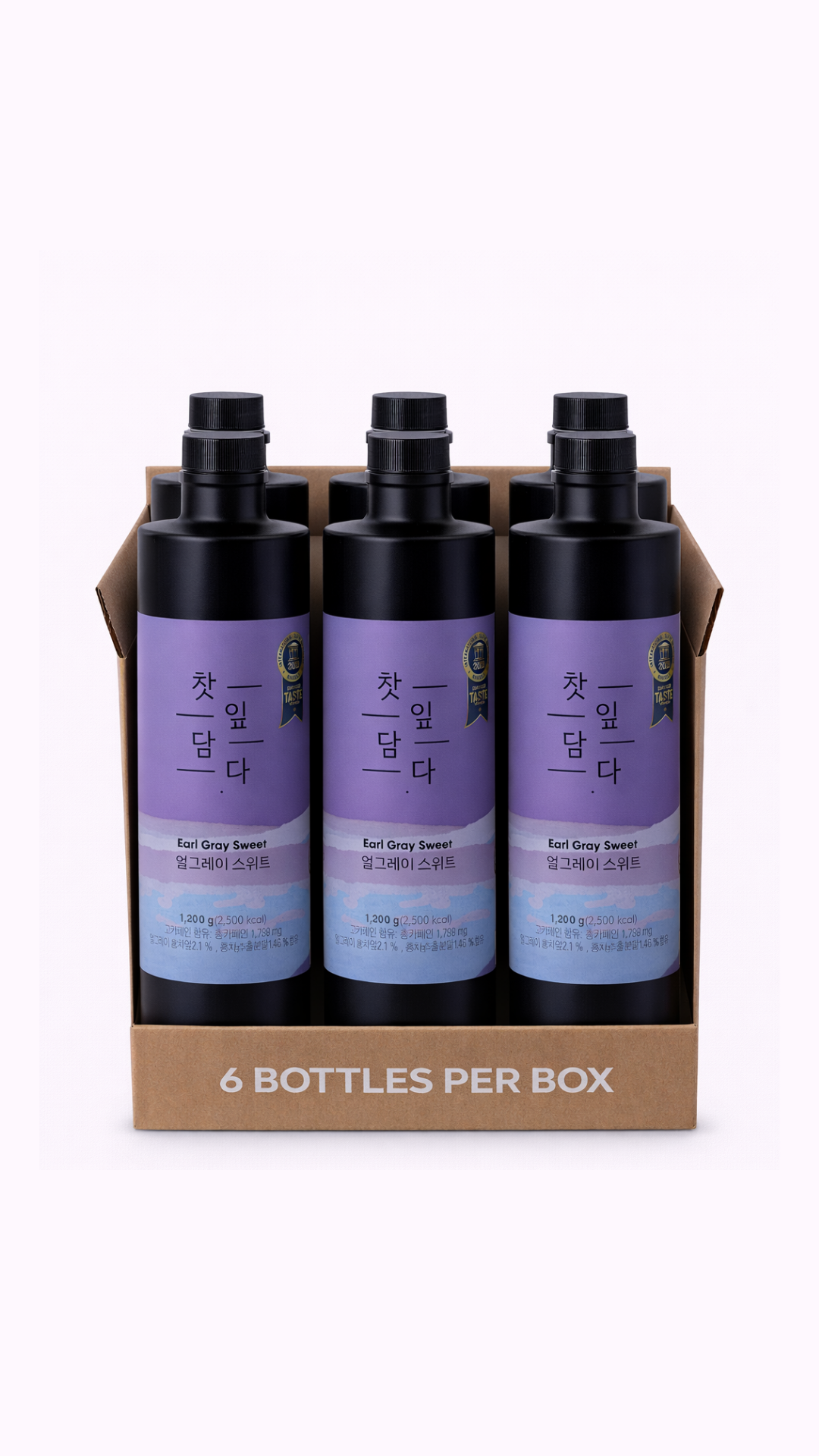 [Sweetcup] Earl Grey Tea Concentrate | 1.2kg (42.3 oz) – Wholesale Case of 6 (Case-Only) | Real Premium Tea Base for Tea Beverages, Refreshers, Ades, Sparkling Drinks & Bubble Tea (7.2kg / 15.9 lbs / 203 fl oz Total)