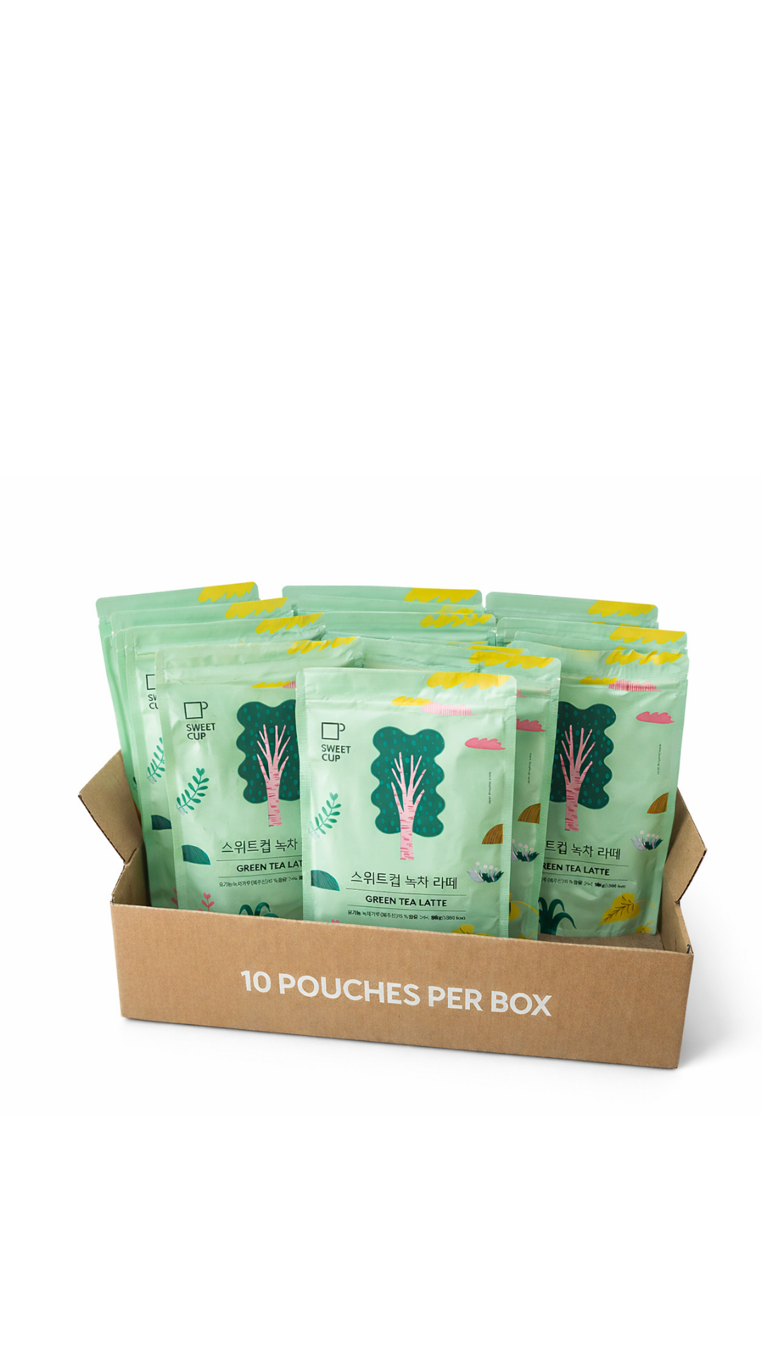 [Sweetcup] Green Tea Matcha Latte Powder (Sweetened) | 500g (17.6 oz) – Wholesale Case of 10 (Case-Only) | Smooth & Creamy Matcha Latte Mix for Café Beverages, Frappes & Dessert Applications (5kg / 11 lbs Total)