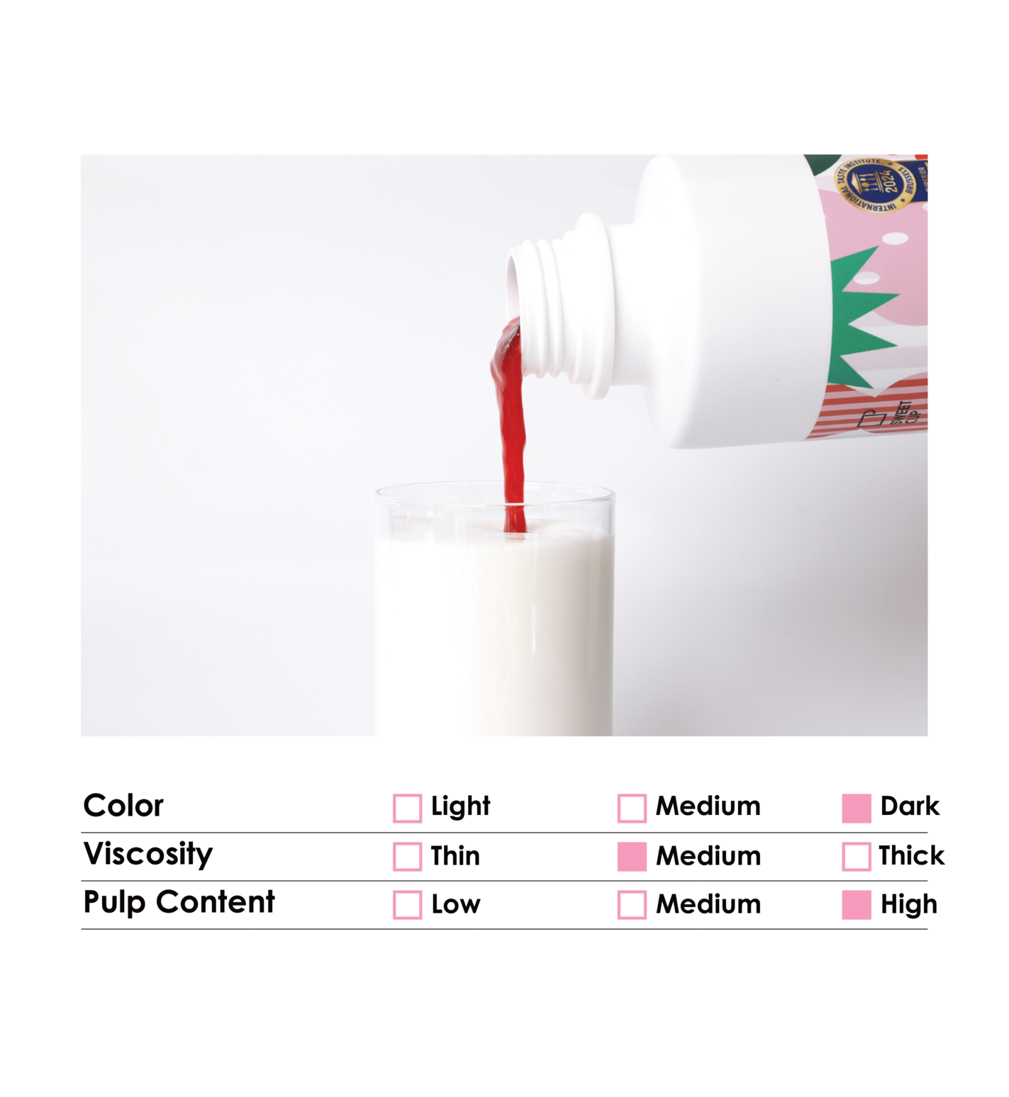 [Sweetcup] Strawberry Concentrate Base (Puree & Pulps) | 1.2kg(42.3 oz) – Wholesale Case of 6 (Case-Only) | Real Premium Fruit Base for Smoothies, Lattes, Sparkling Drinks, Bubble Tea & Bakery Dessert Toppings (7.2kg / 15.9 lbs / 203 fl oz Total)