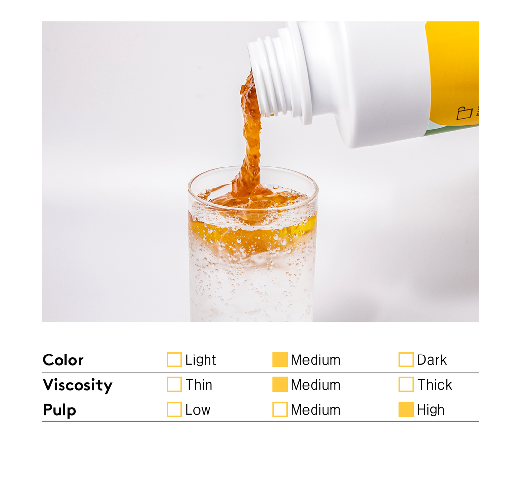 [Sweetcup] Yuzu Beverage Concentrate (Puree & Pulps) | 1.2kg(42.3 oz) – Wholesale Case of 6 (Case-Only) | Real Premium Fruit Base for Smoothies, Lattes, Sparkling Drinks, Bubble Tea & Bakery Dessert Toppings (7.2kg / 15.9 lbs / 203 fl oz Total)